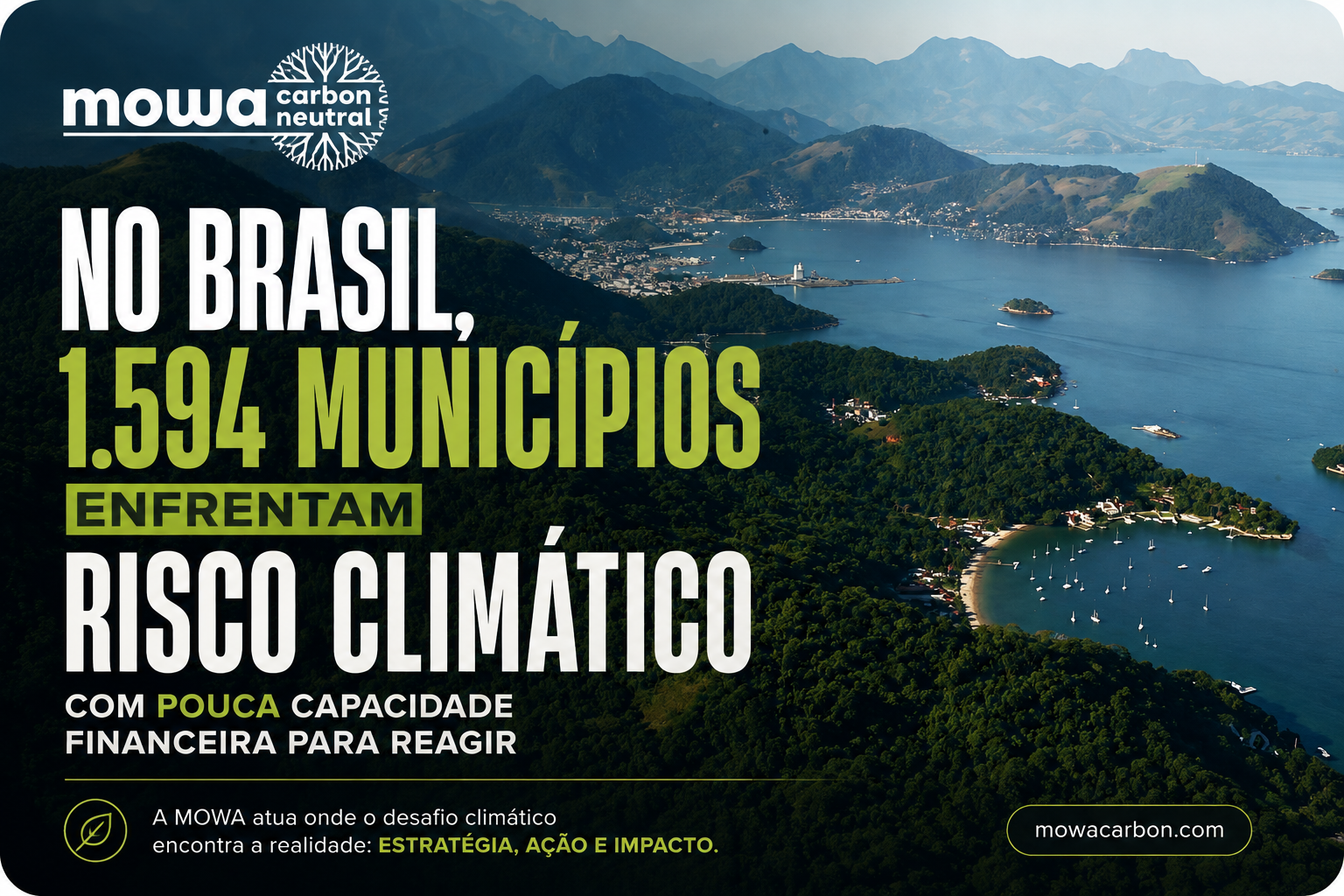 Municípios brasileiros, risco climático e financiamento por créditos de carbono